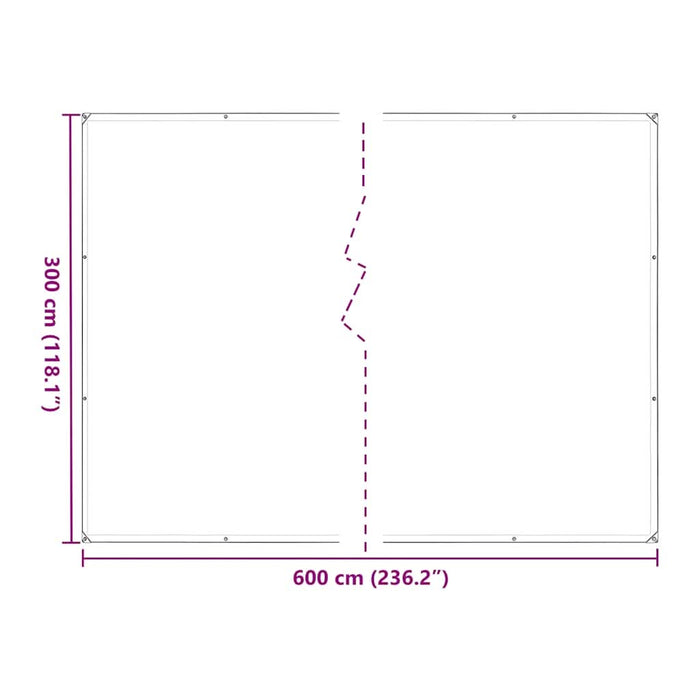 Capac pentru plante cu ochiuri 3x6 m polietilenă - WALTI WALTI