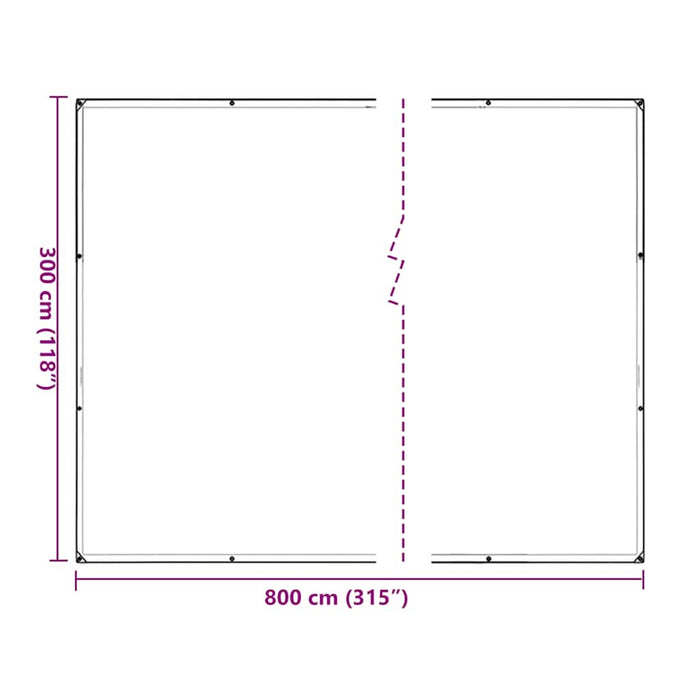 Capac pentru plante cu ochiuri 3x8 m polietilenă - WALTI WALTI