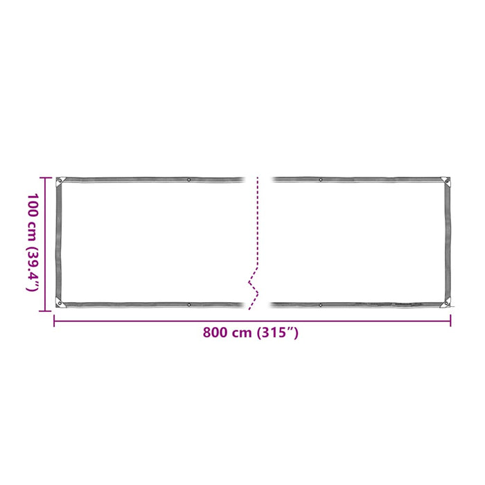 Capac pentru plante cu ochiuri 1x8 m polietilenă - WALTI WALTI