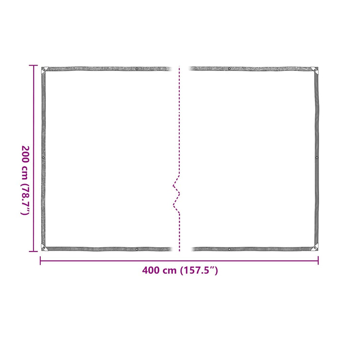 Capac pentru plante cu ochiuri 2x4 m polietilenă - WALTI WALTI