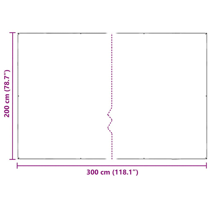 Capac pentru plante cu ochiuri 2x3 m PVC - WALTI WALTI