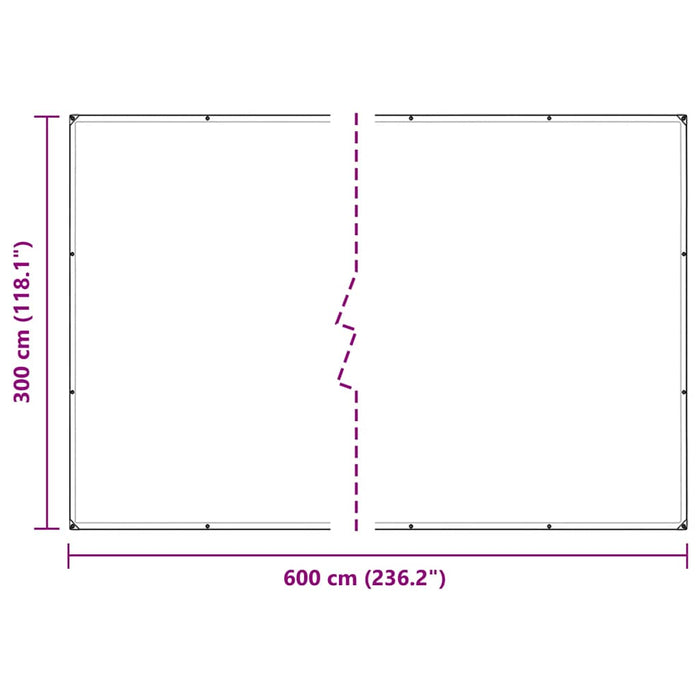 Capac pentru plante cu ochiuri 3x6 m PVC - WALTI WALTI