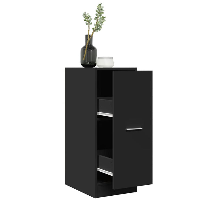 Dulap de farmacie, negru, 30x41x77,5 cm, lemn prelucrat - WALTI WALTI
