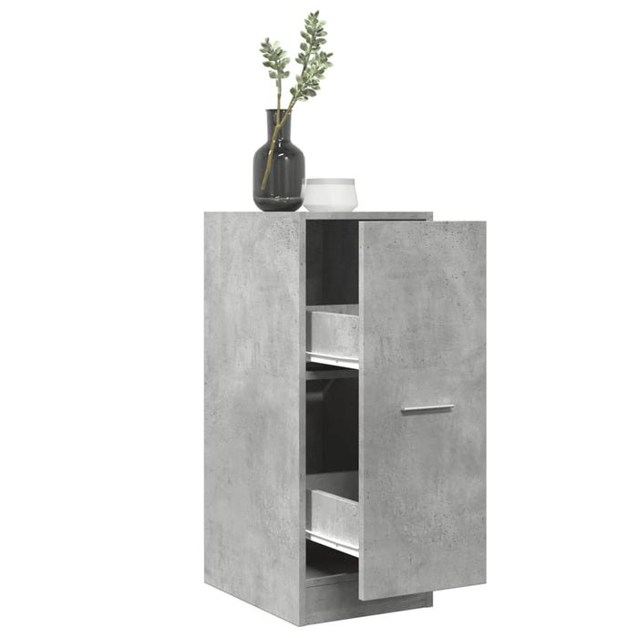 Dulap de farmacie, gri beton, 30x41x77,5 cm, lemn prelucrat - WALTI WALTI