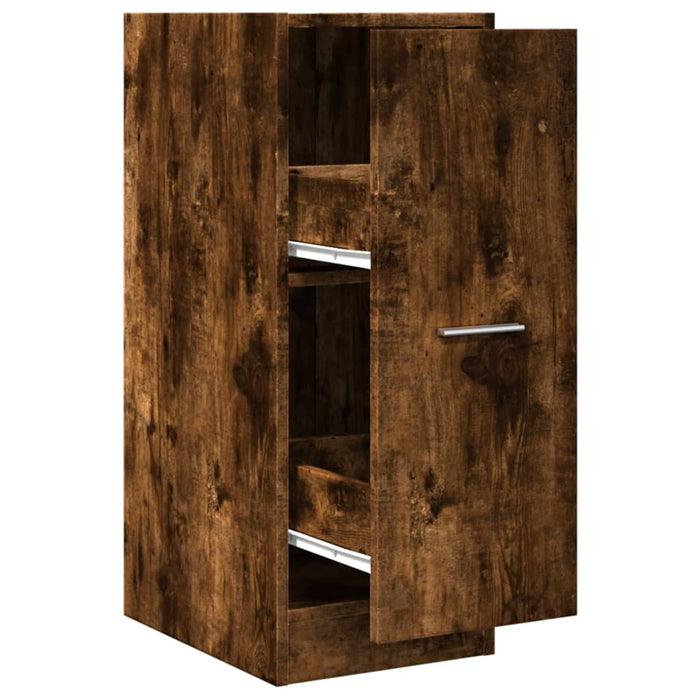 Dulap de farmacie stejar fumuriu, 30x41x77,5 cm, lemn prelucrat - WALTI WALTI