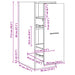 Dulap de farmacie, sonoma gri, 30x41x77,5 cm, lemn prelucrat - WALTI WALTI