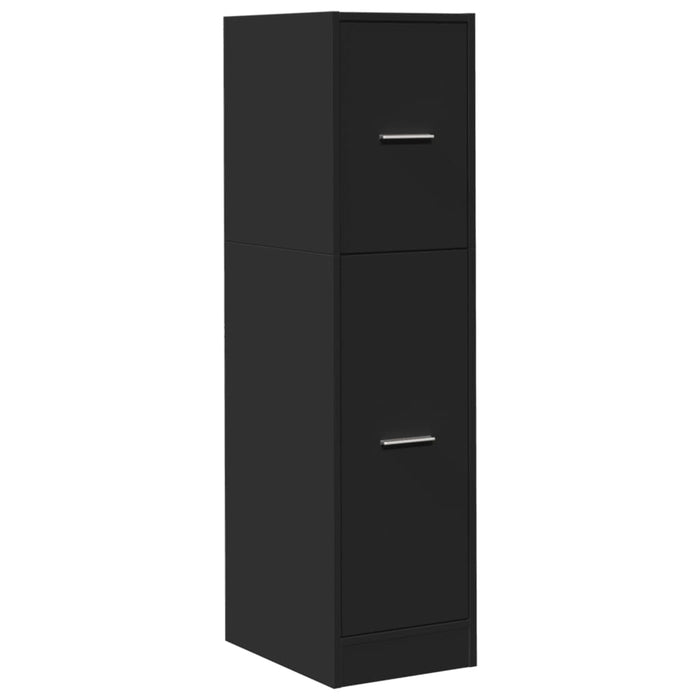 Dulap de farmacie, negru, 30x41x118 cm, lemn prelucrat - WALTI WALTI