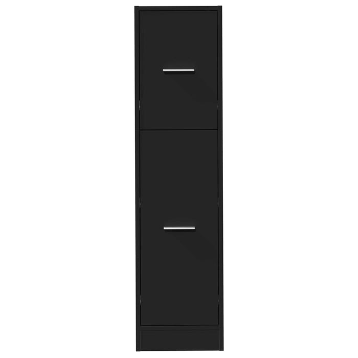 Dulap de farmacie, negru, 30x41x118 cm, lemn prelucrat - WALTI WALTI