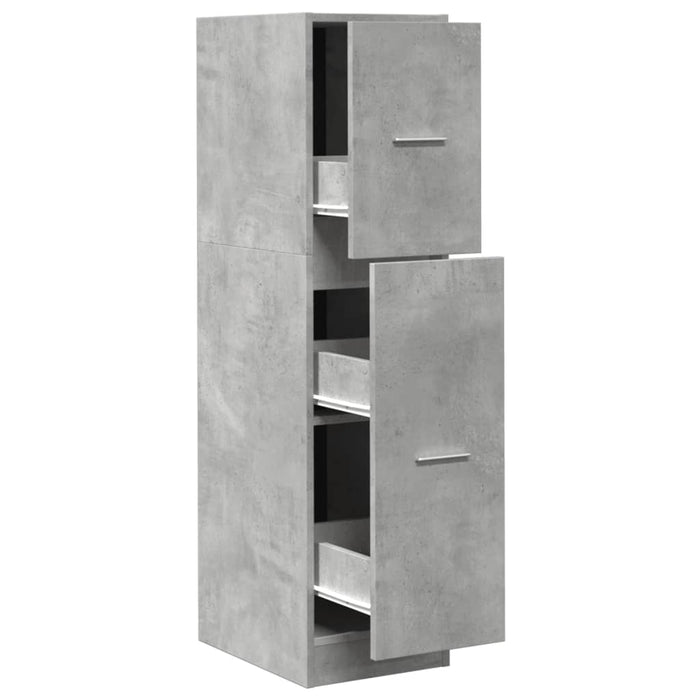 Dulap de farmacie, gri beton, 30x41x118 cm, lemn prelucrat - WALTI WALTI