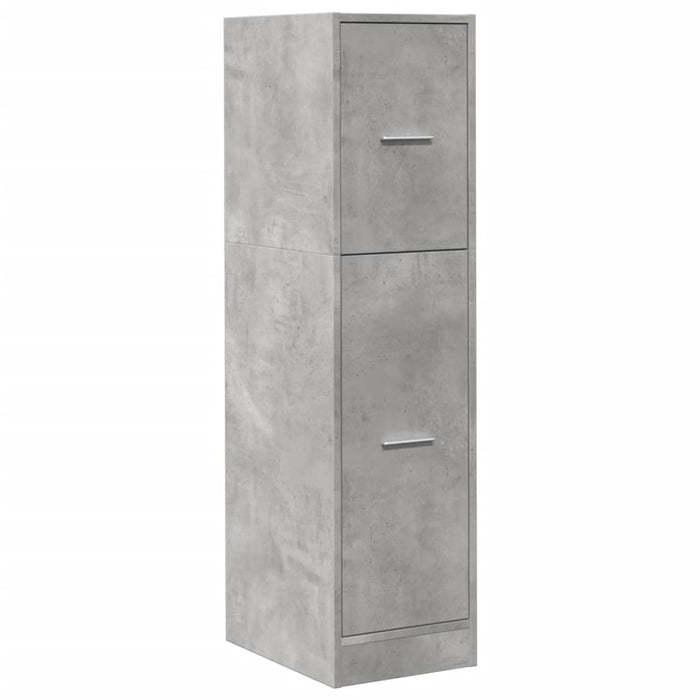 Dulap de farmacie, gri beton, 30x41x118 cm, lemn prelucrat - WALTI WALTI