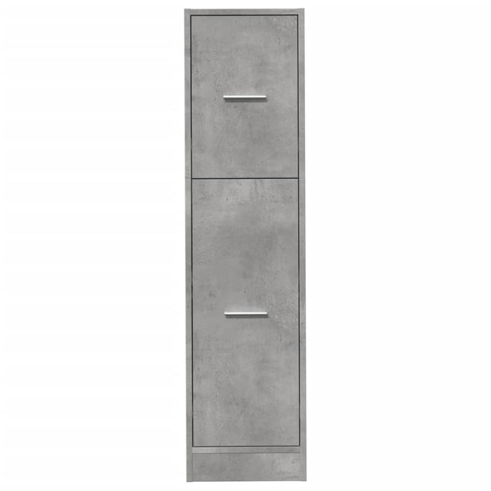 Dulap de farmacie, gri beton, 30x41x118 cm, lemn prelucrat - WALTI WALTI