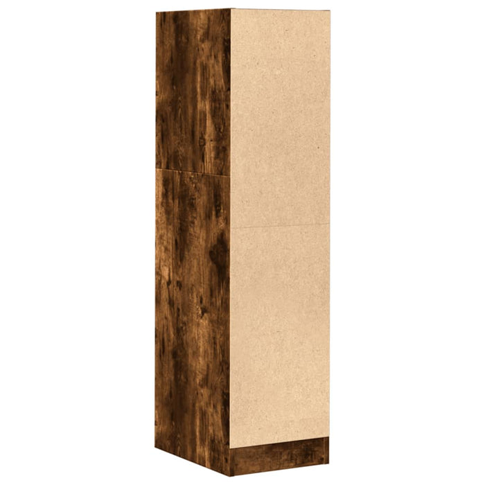 Dulap de farmacie stejar fumuriu, 30x41x118 cm, lemn prelucrat - WALTI WALTI