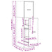 Dulap de farmacie, sonoma gri, 30x41x118 cm, lemn prelucrat - WALTI WALTI