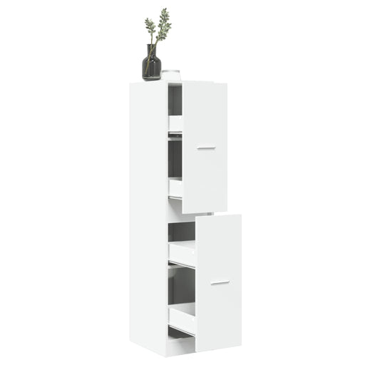 Dulap de farmacie, alb, 30x41x144,5 cm, lemn stratificat - WALTI WALTI