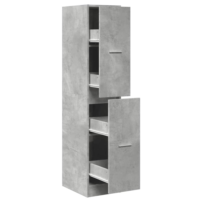 Dulap de farmacie, gri beton, 30x41x144,5 cm, lemn prelucrat - WALTI WALTI