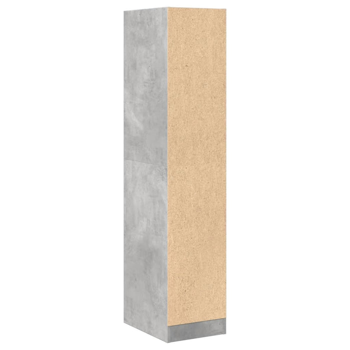 Dulap de farmacie, gri beton, 30x41x144,5 cm, lemn prelucrat - WALTI WALTI