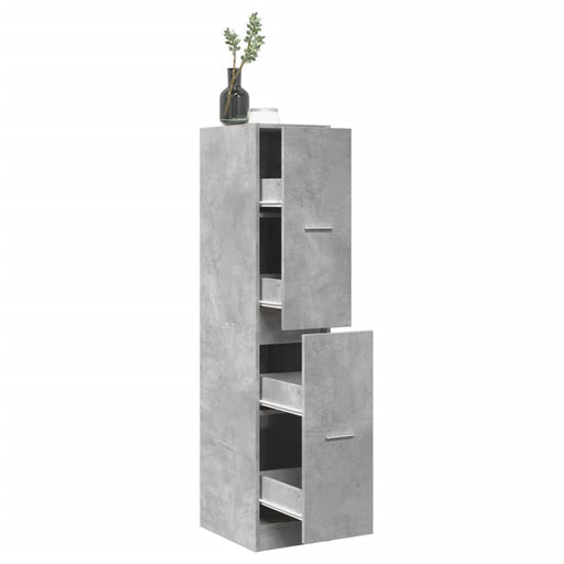 Dulap de farmacie, gri beton, 30x41x144,5 cm, lemn prelucrat - WALTI WALTI