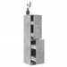 Dulap de farmacie, gri beton, 30x41x144,5 cm, lemn prelucrat - WALTI WALTI