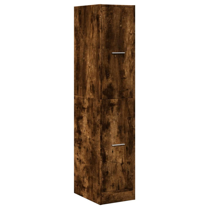 Dulap de farmacie stejar fumuriu, 30x41x144,5cm, lemn prelucrat - WALTI WALTI