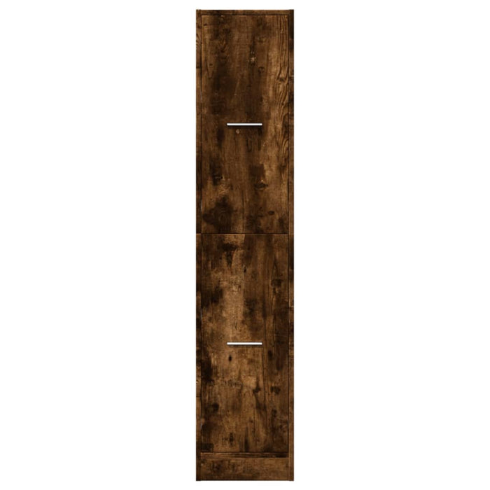 Dulap de farmacie stejar fumuriu, 30x41x144,5cm, lemn prelucrat - WALTI WALTI