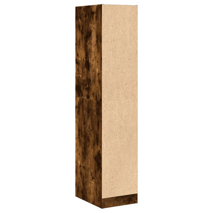 Dulap de farmacie stejar fumuriu, 30x41x144,5cm, lemn prelucrat - WALTI WALTI
