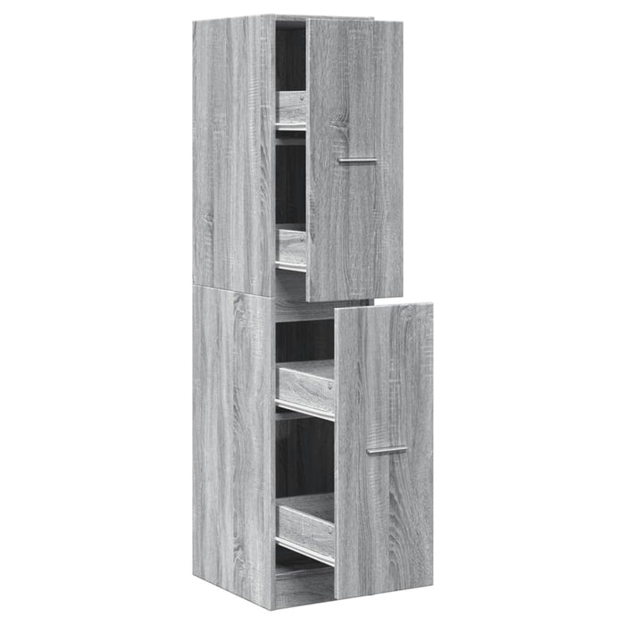 Dulap de farmacie, sonoma gri, 30x41x144,5 cm, lemn prelucrat - WALTI WALTI