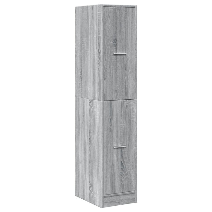 Dulap de farmacie, sonoma gri, 30x41x144,5 cm, lemn prelucrat - WALTI WALTI
