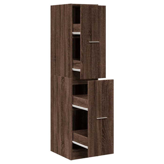 Dulap de farmacie, stejar maro, 30x41x144,5 cm, lemn prelucrat - WALTI WALTI