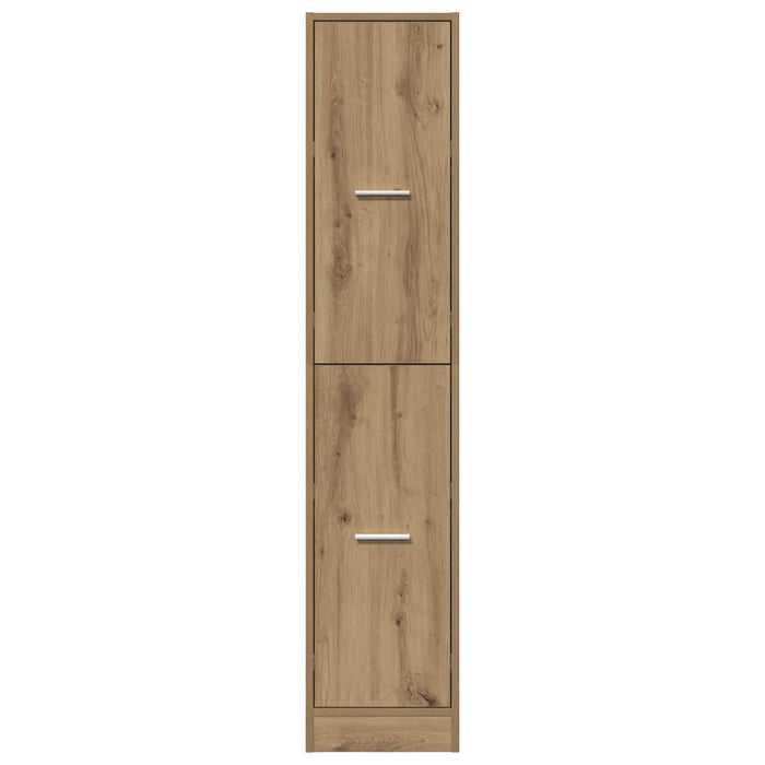 Dulap de farmacie, stejar artizanal, 30x41x144,5 cm, lemn stratificat - WALTI WALTI