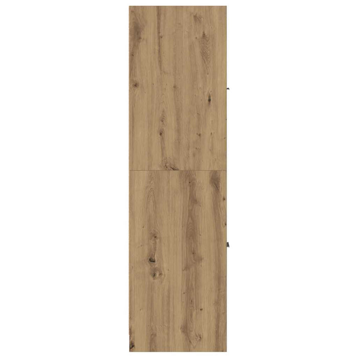 Dulap de farmacie, stejar artizanal, 30x41x144,5 cm, lemn stratificat - WALTI WALTI