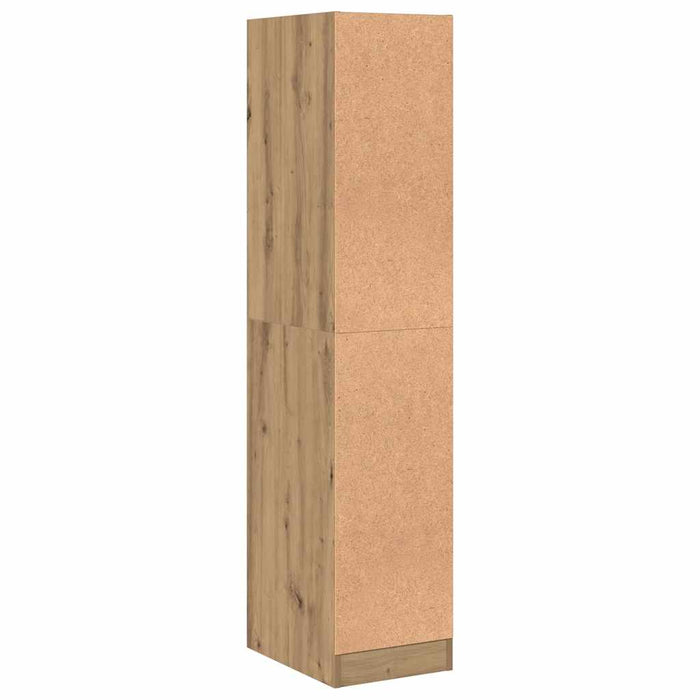Dulap de farmacie, stejar artizanal, 30x41x144,5 cm, lemn stratificat - WALTI WALTI