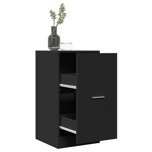 Dulap de farmacie, negru, 40x41x77,5 cm, lemn prelucrat - WALTI WALTI