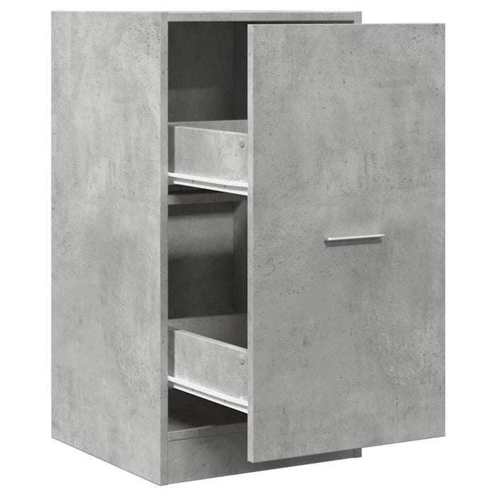 Dulap de farmacie, gri beton, 40x41x77,5 cm, lemn prelucrat - WALTI WALTI