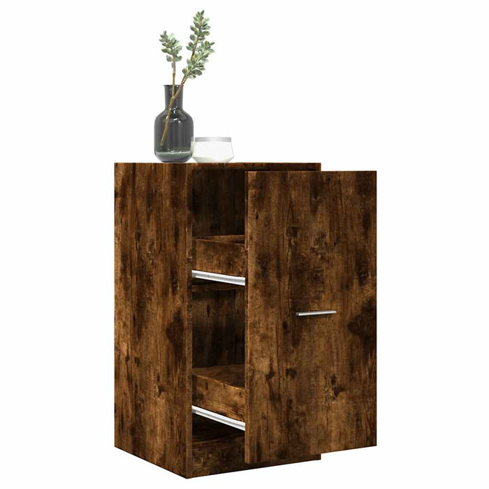 Dulap de farmacie stejar fumuriu, 40x41x77,5 cm, lemn prelucrat - WALTI WALTI