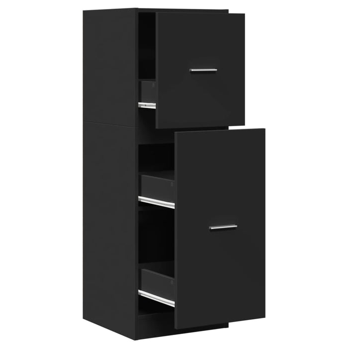 Dulap de farmacie, negru, 40x41x118 cm, lemn prelucrat - WALTI WALTI