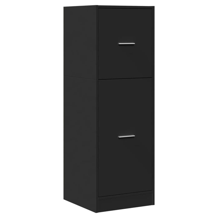 Dulap de farmacie, negru, 40x41x118 cm, lemn prelucrat - WALTI WALTI