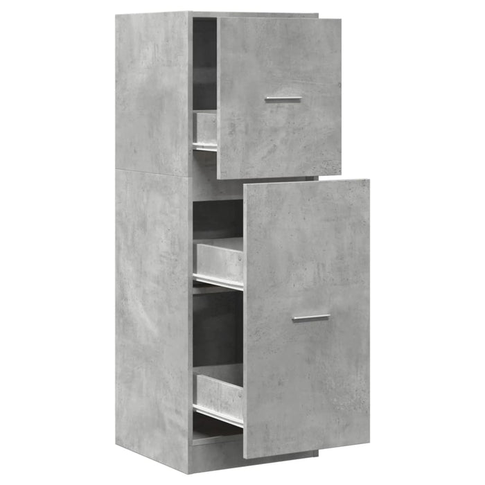 Dulap de farmacie, gri beton, 40x41x118 cm, lemn prelucrat - WALTI WALTI