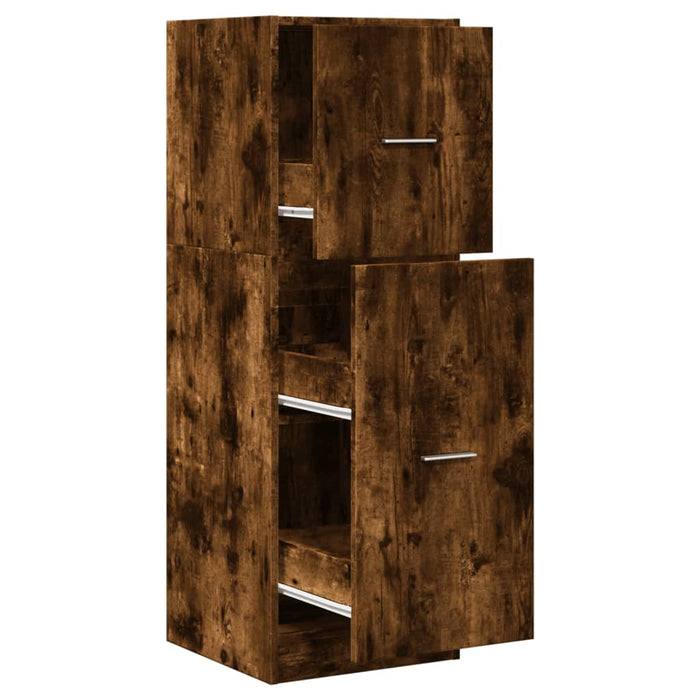 Dulap de farmacie stejar fumuriu, 40x41x118 cm, lemn prelucrat - WALTI WALTI