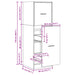 Dulap de farmacie stejar fumuriu, 40x41x118 cm, lemn prelucrat - WALTI WALTI