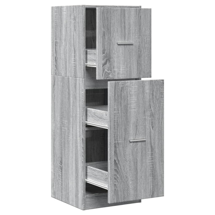 Dulap de farmacie, sonoma gri, 40x41x118 cm, lemn prelucrat - WALTI WALTI