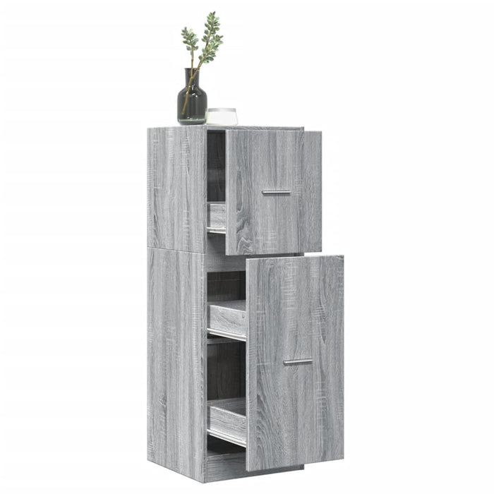 Dulap de farmacie, sonoma gri, 40x41x118 cm, lemn prelucrat - WALTI WALTI