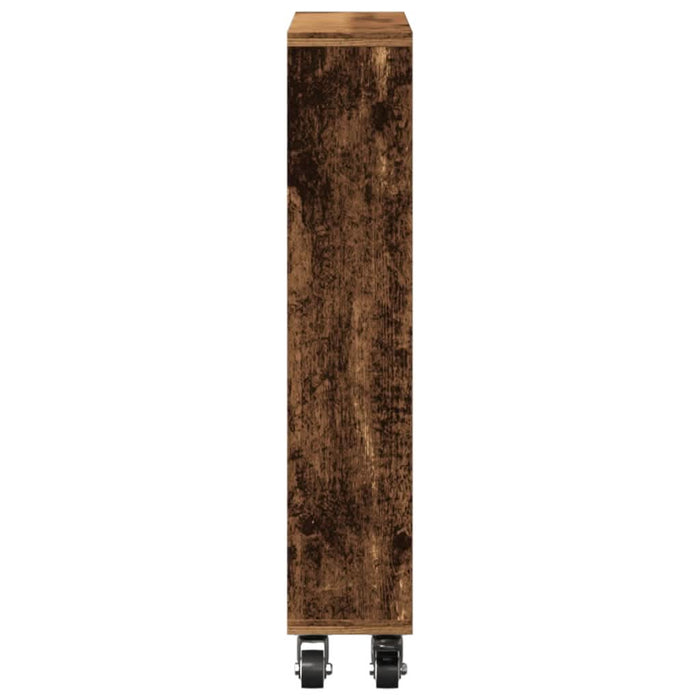 Cărucior depozitare îngust lemn vechi 48x13x68cm lemn prelucrat - WALTI WALTI