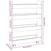 Cărucior de depozitare îngust, 4 niveluri alb lemn prelucrat - WALTI WALTI