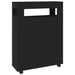 Dulap de baie îngust cu roți, negru, lemn prelucrat - WALTI WALTI