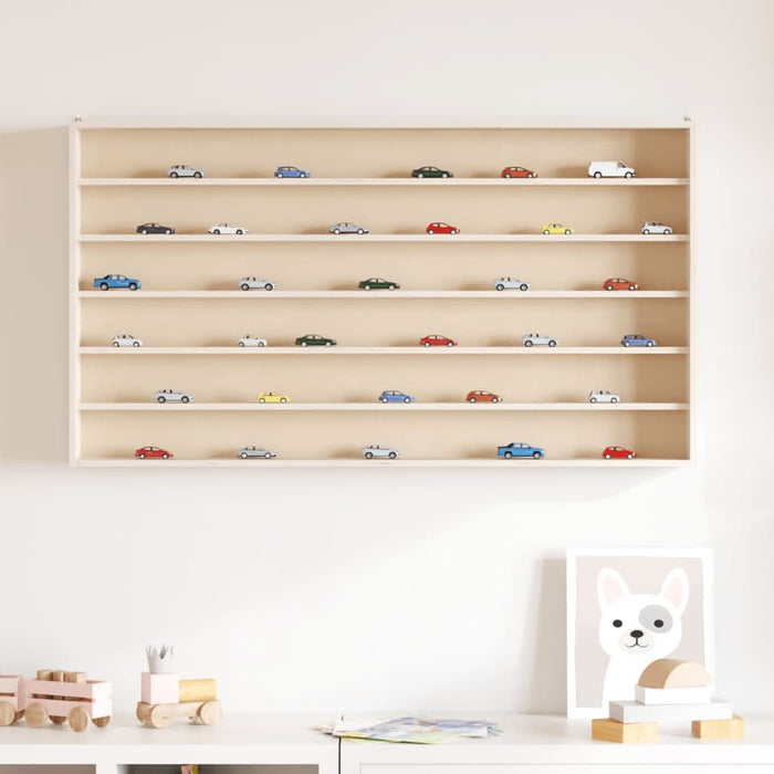 Vitrina de colecție din lemn cu 6 rafturi 100x8,5x55 cm - WALTI WALTI