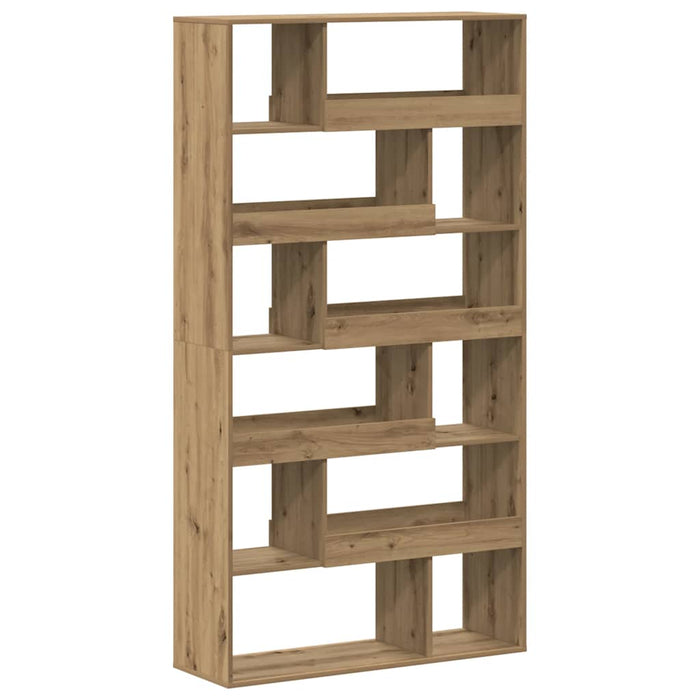 Bibliotecă, stejar artizanal, 100x33x187,5 cm, lemn prelucrat WALTI