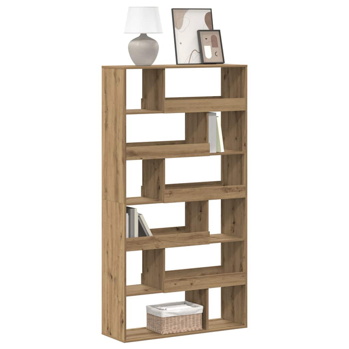 Bibliotecă, stejar artizanal, 100x33x187,5 cm, lemn prelucrat WALTI