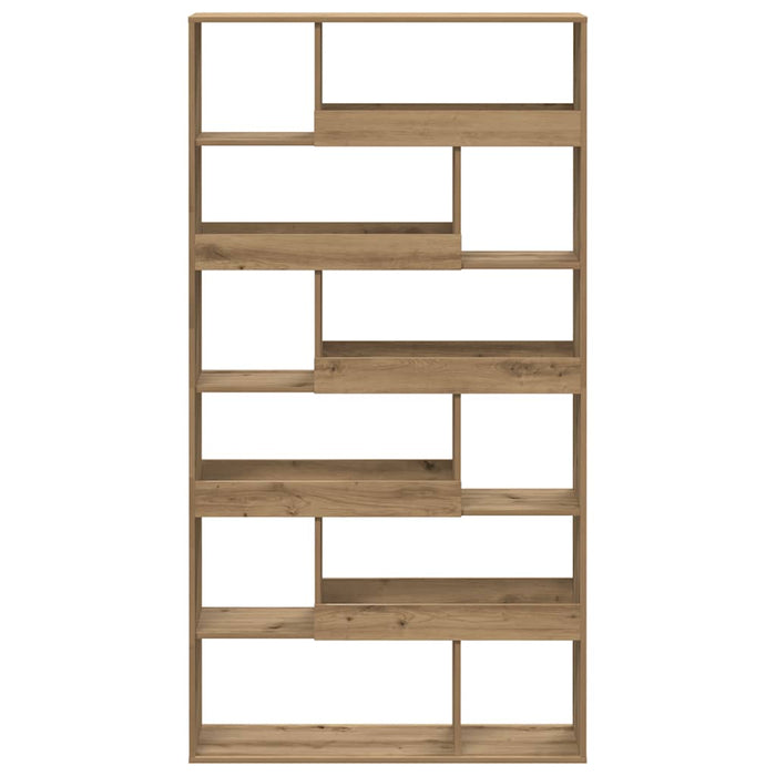 Bibliotecă, stejar artizanal, 100x33x187,5 cm, lemn prelucrat WALTI