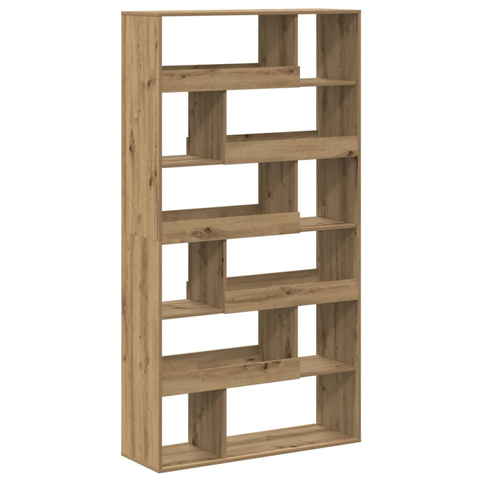 Bibliotecă, stejar artizanal, 100x33x187,5 cm, lemn prelucrat WALTI
