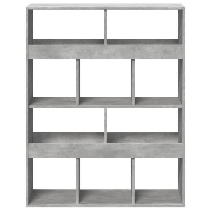 Bibliotecă, gri beton, 100x33x125,5 cm, lemn prelucrat - WALTI WALTI